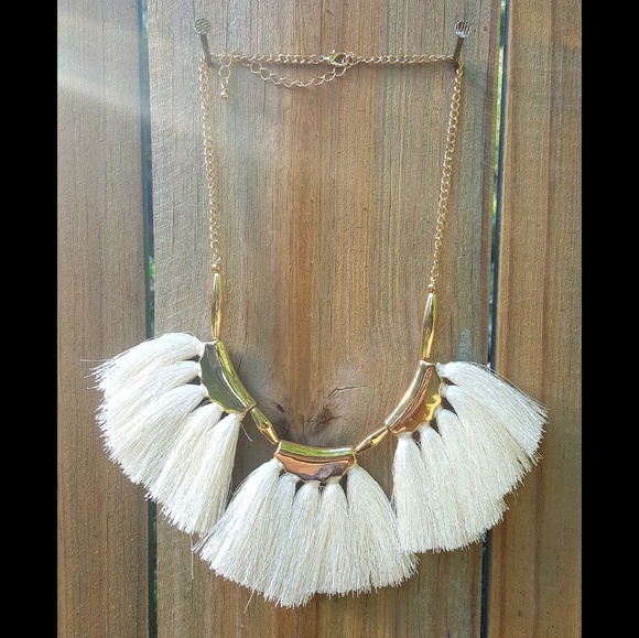 Tassle Bib Necklace - Picture 2 of 2